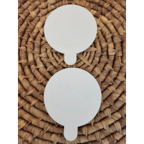 Tupperware Vintage Sugar & Creamer Spoon Set White Snap Lid Coffee Tea - Picture 10 of 12